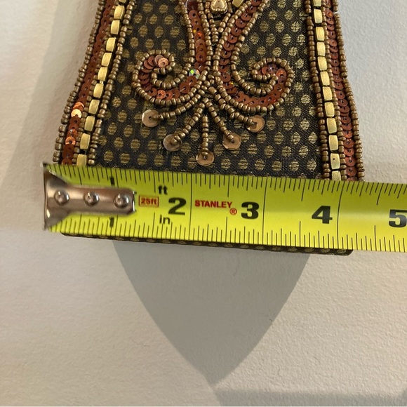 MINI Wristlet Bag Beaded and Sequin Evening Bag - Picture 3 of 10